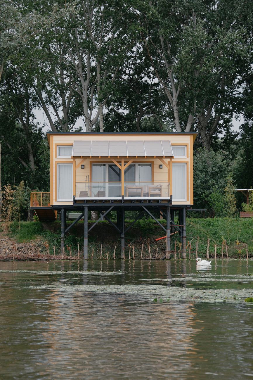 Curated architectural lodge in scenic wilderness